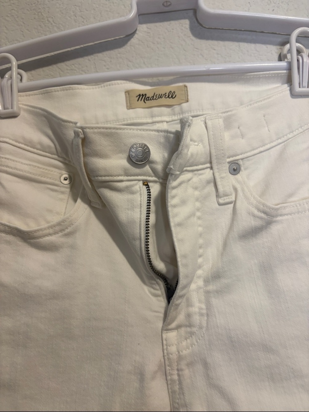 Madewell White Mid Rise kick out jeans size 25 - Picture 7 of 9